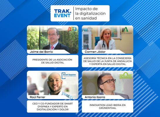 TRAKEVENT: Impacto de la digitalización en sanidad - Jaime del Barrio, Raúl Ferrer, Antonio Ibarra, Carmen Jódar -trak