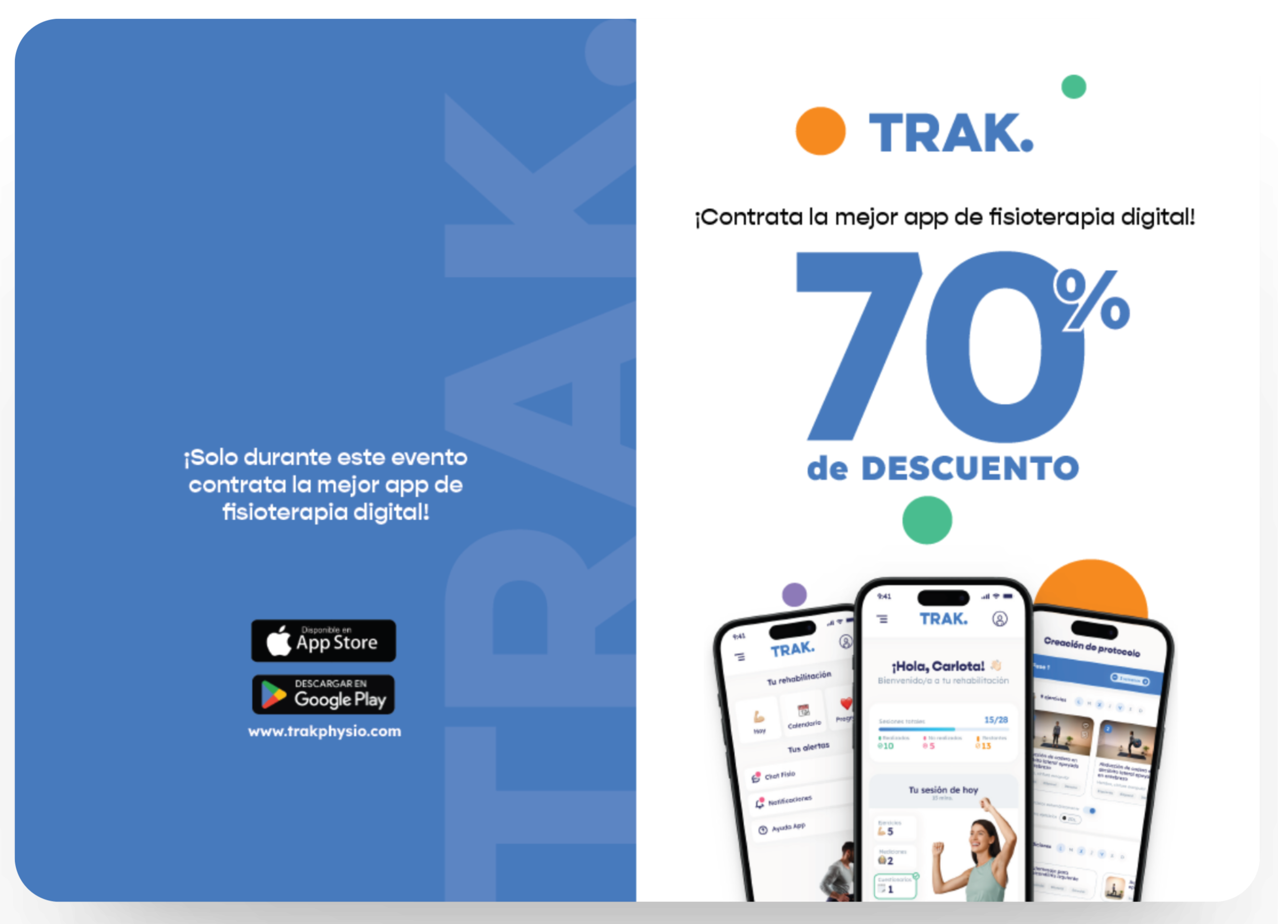 Descuento TRAK Fisioexpo 2023